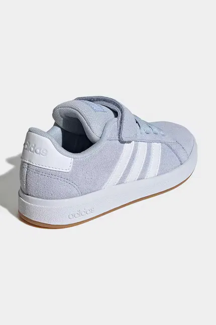Кроссовки замшевые Grand Court 00s Adidas, синий — фото 3