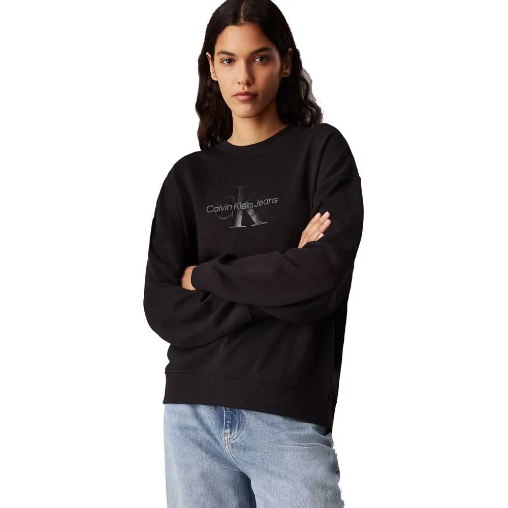 

Худи Calvin Klein Glossy Monologo Regular, черный