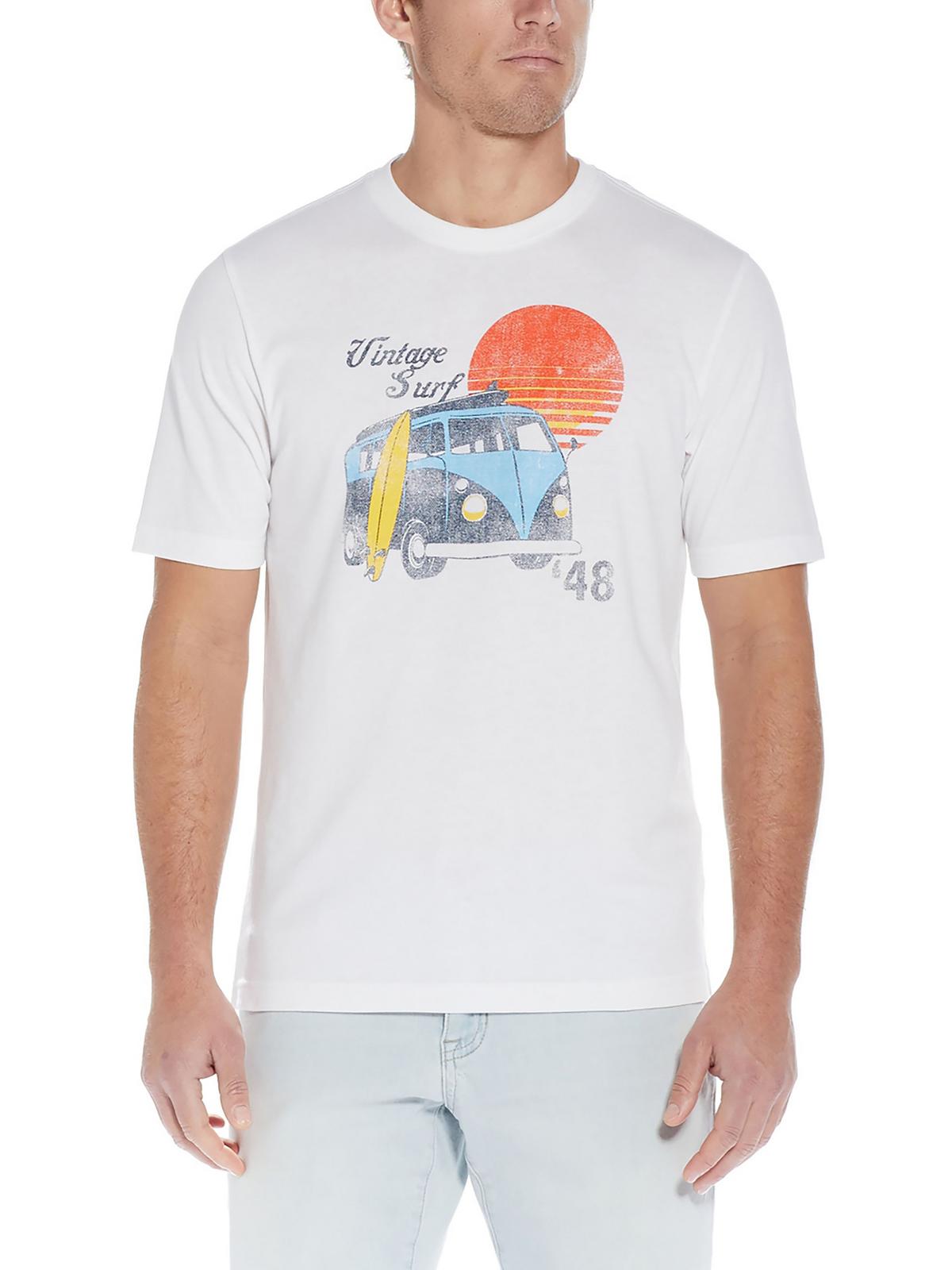 

Мужская футболка с круглым вырезом и коротким рукавом с графическим принтом WEATHERPROOF VINTAGE, белый