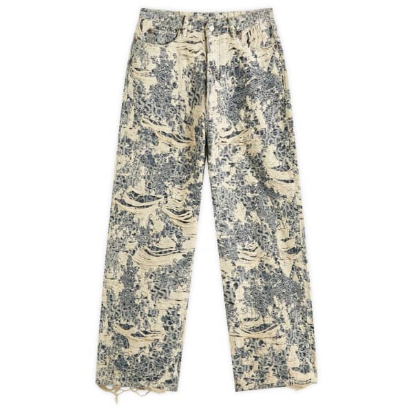 

1981 u потертые свободные джинсы с монограммой Acne Studios, синий