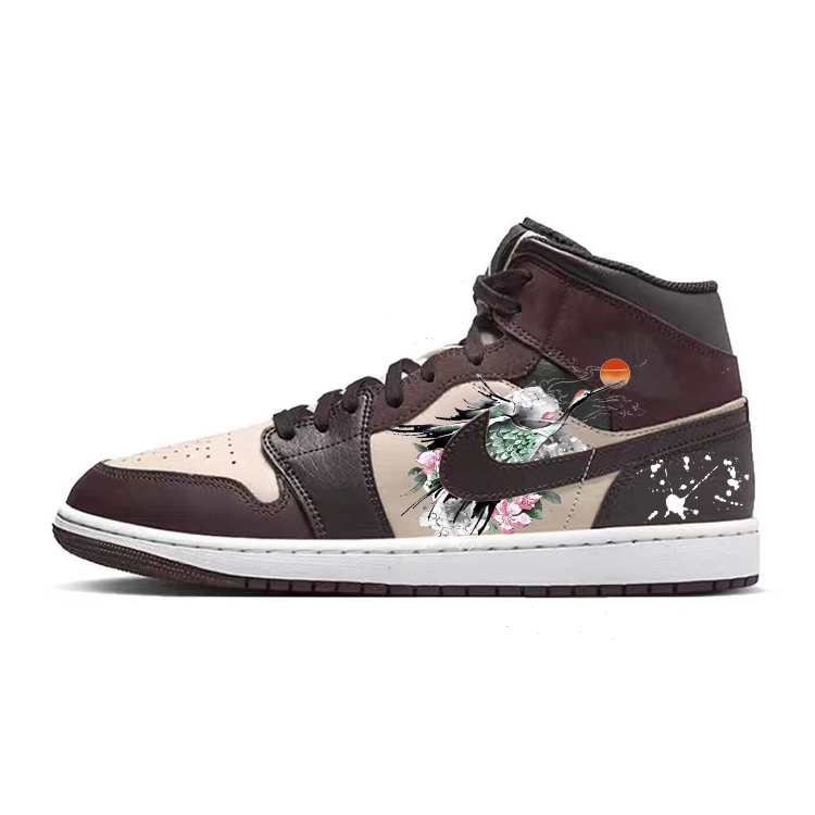 

Jordan Баскетбольные кроссовки Air 1 Vintage, мужские, средней высоты, коричневые/черные