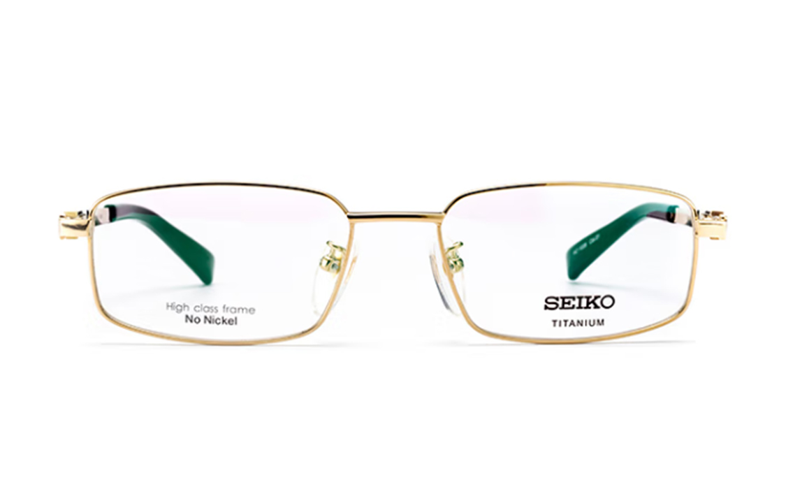 

Квадратные очки в золотой оправе для мужчин SEIKO, золотой