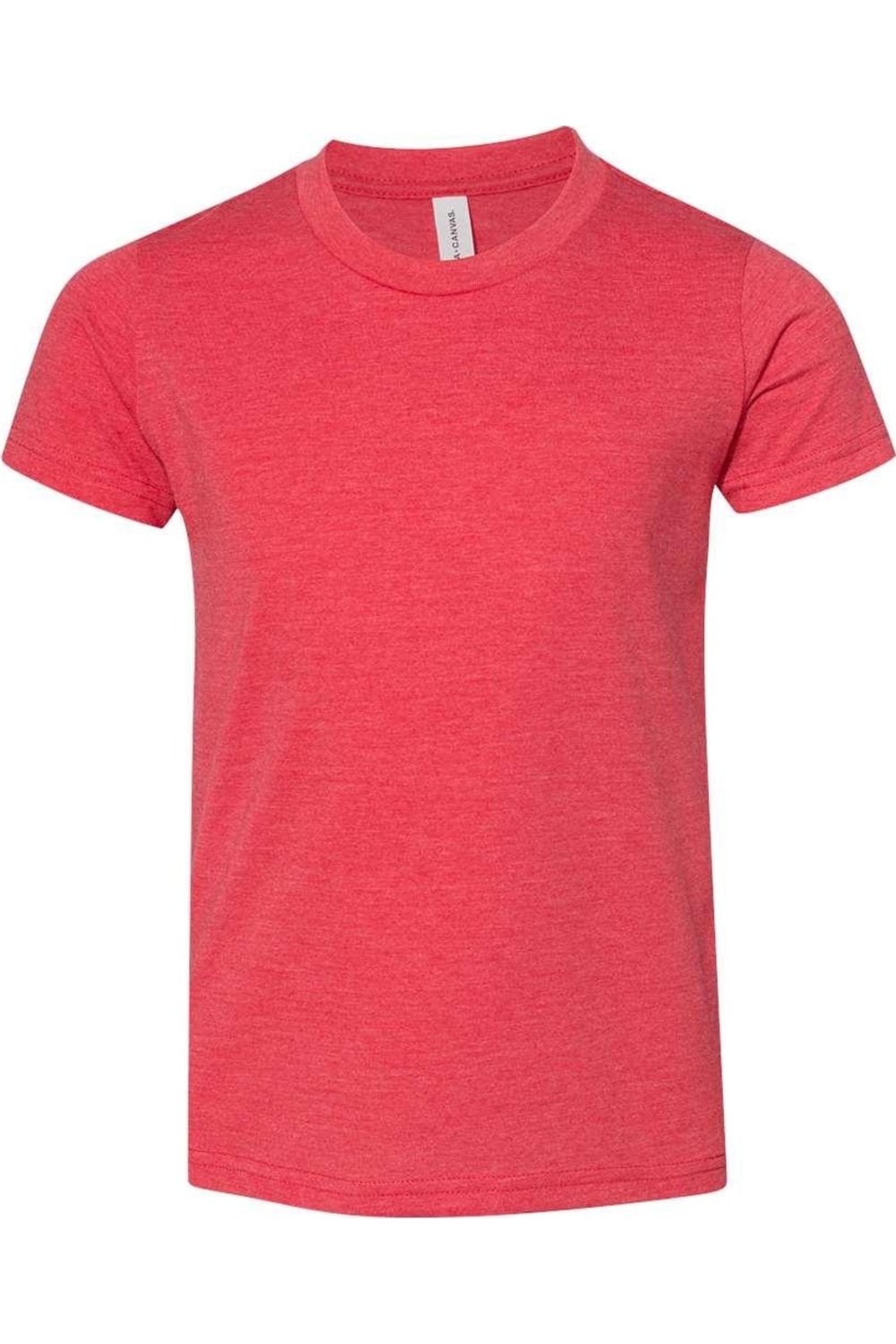 

Футболка молодежная BELLA + CANVAS CVC Jersey, цвет heather red