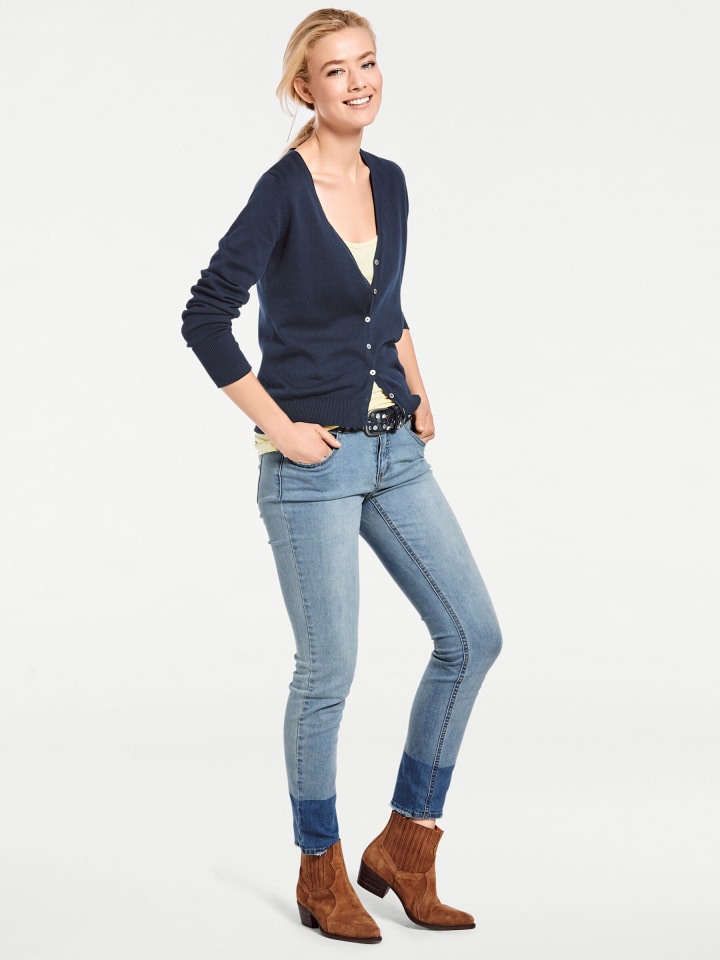 

Кардиган тонкой вязки темно-синего цвета Heine