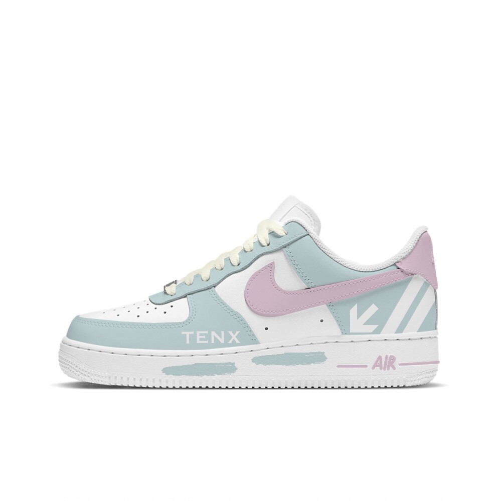 

Кроссовки Nike Air Force 1 Skateboarding Shoes Women's Low-top Blue/purple/white, синий