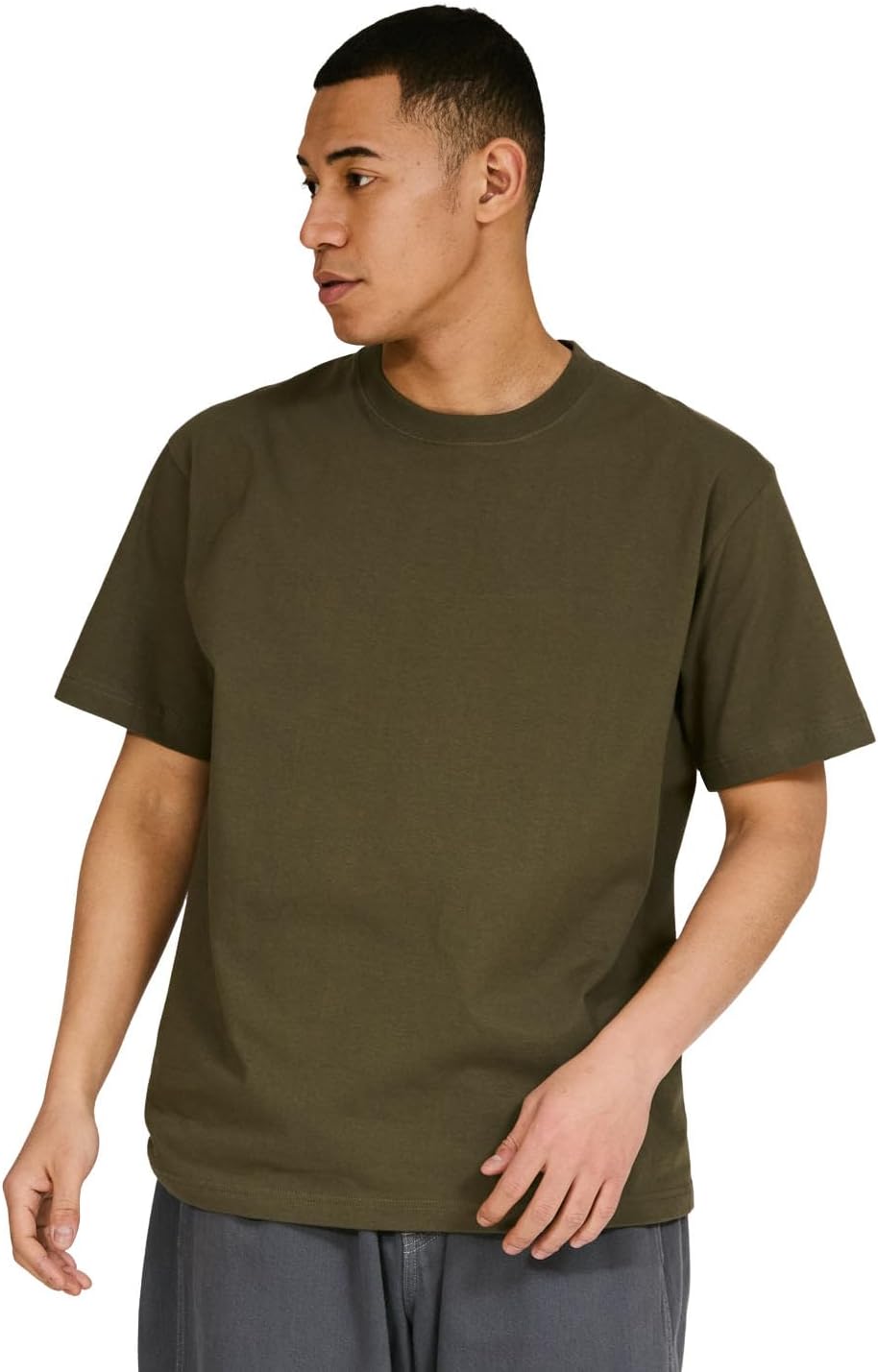 

Футболка Hanes Beefy, Beefy-T, комплект из 1 предмета, 100% хлопок, плотная ткань, футболка из высококачественной ткани, H5180, мужская