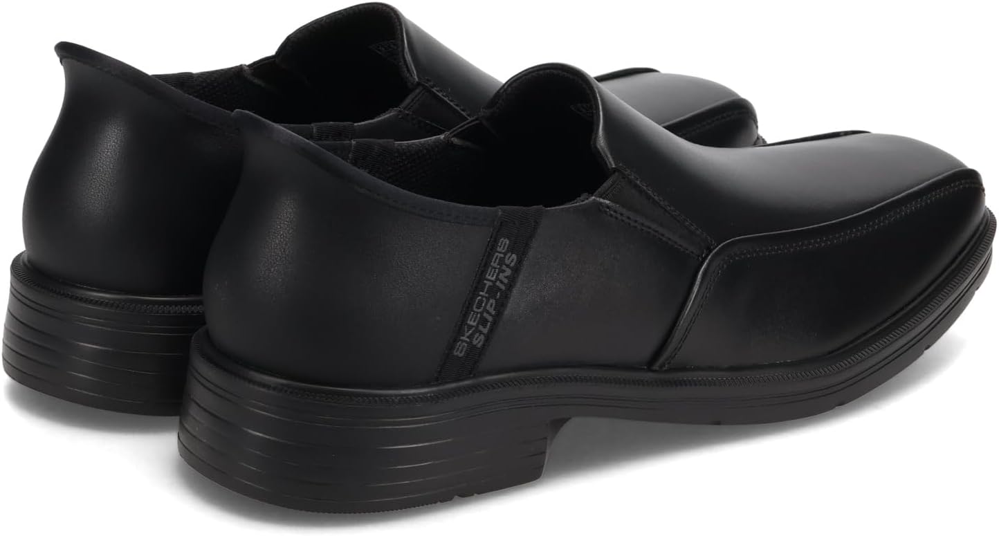 Мужские слипоны Skechers, свободный крой: Caswell - Frantone 205169, черный — фото 4