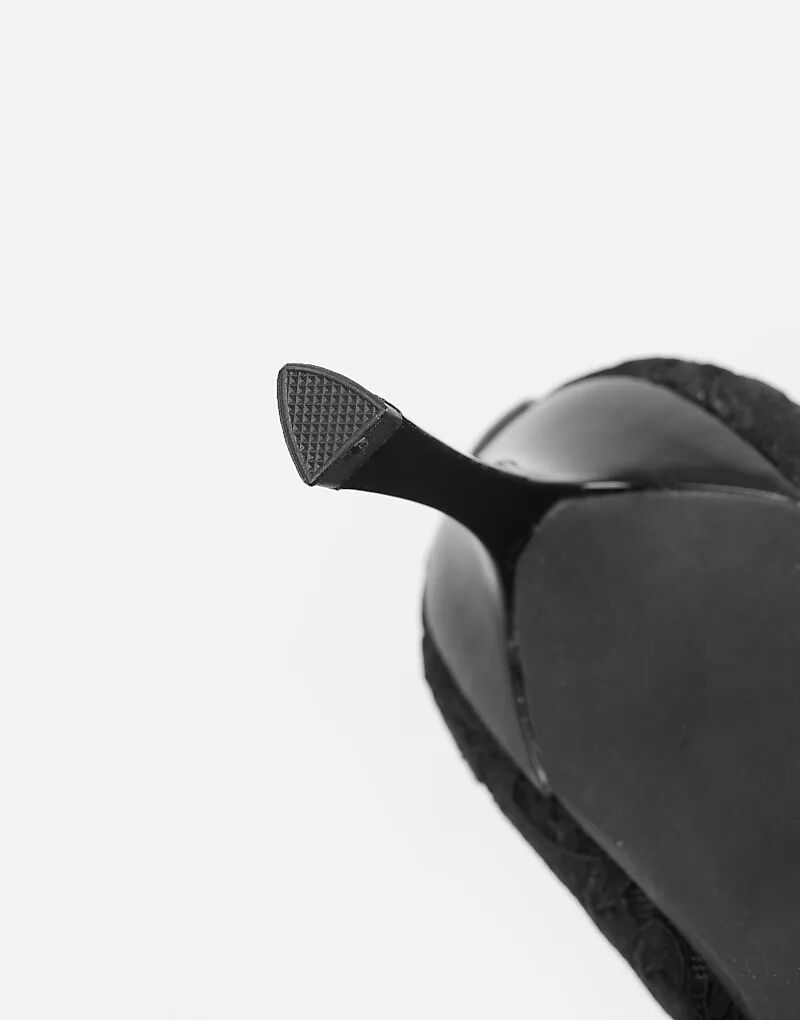 Туфли-лодочки SIMMI Shoes Luka на низком каблуке с черным кружевом — фото 2