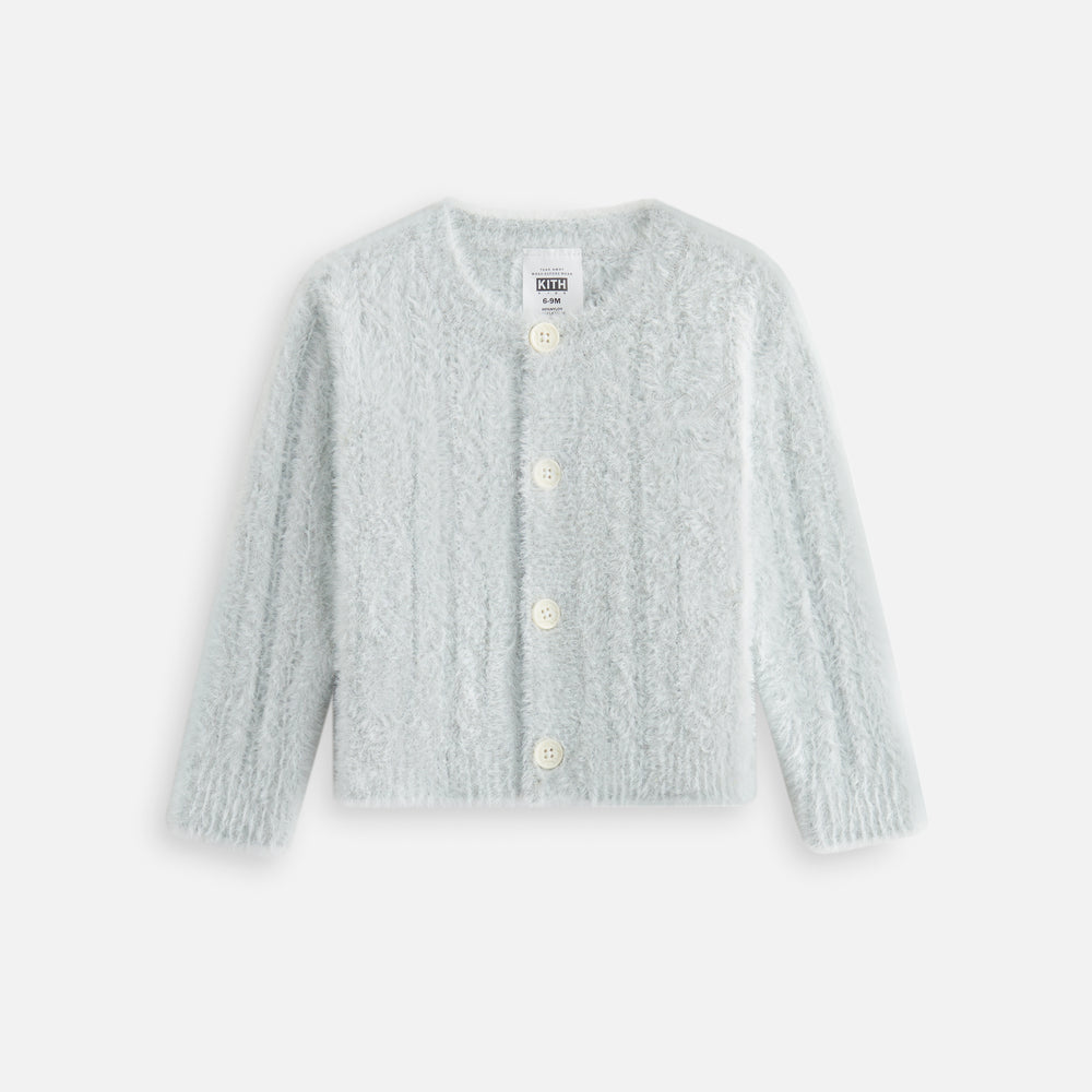

Топ Kith Baby Mohair Cable Knit Cardigan, цвет Palais
