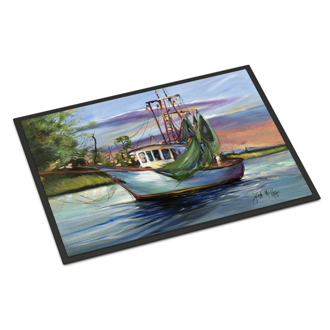 

Придверный коврик с кораблем Carolines Treasures 27 x 18 дюймов, синий
