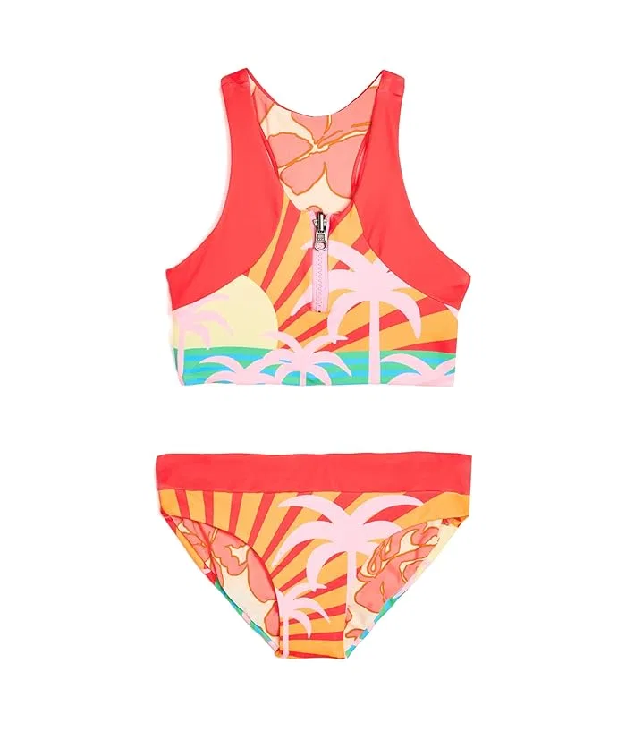 Купальник принт Jungle Sway Poppy Maaji Kids, Open Pink