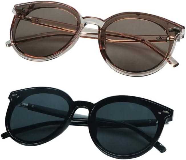 

Солнцезащитные очки LifeArt, комплект из 2 поляризованных очков, защита UV400, ретро-очки для мужчин/женщин, большие, для активного отдыха на природе, 5042(black+pink)