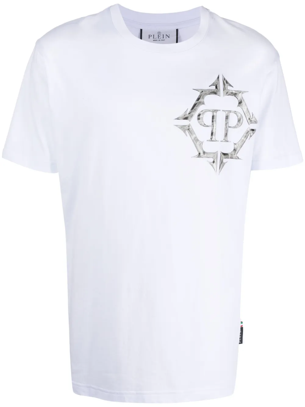 

Футболка с графичным принтом Philipp Plein, белый