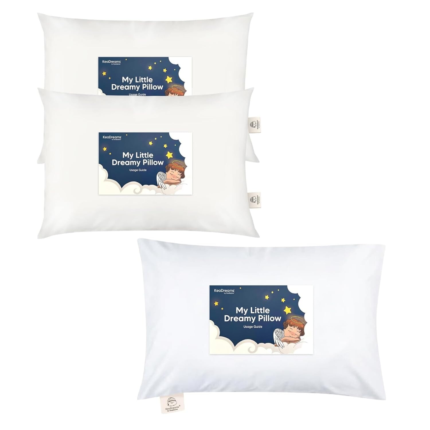 

Kea Babies 2-Pack подушка для малышей и подушка для малышей с наволочкой - Подушки из мягкого органического хлопка для сна для малышей - Мягкие подушки для сна из органического хлопка 13X18 KeaBabies