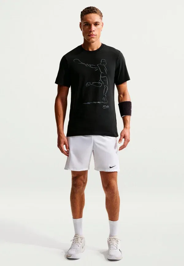 Футболка спортивная Nikecourt tee french open, Nike Performance, черный — фото 2