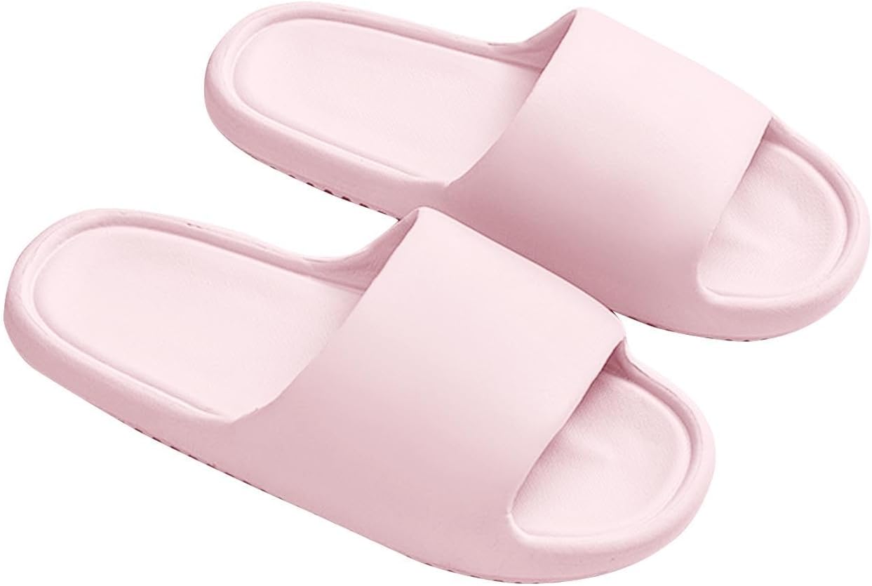 

Душевые шлепанцы для мужчин и женщин, легкие, быстро сохнущие, нескользящие тапочки для ванной, мягкие и удобные домашние тапочки, сандалии для дома и улицы Generic, розовый