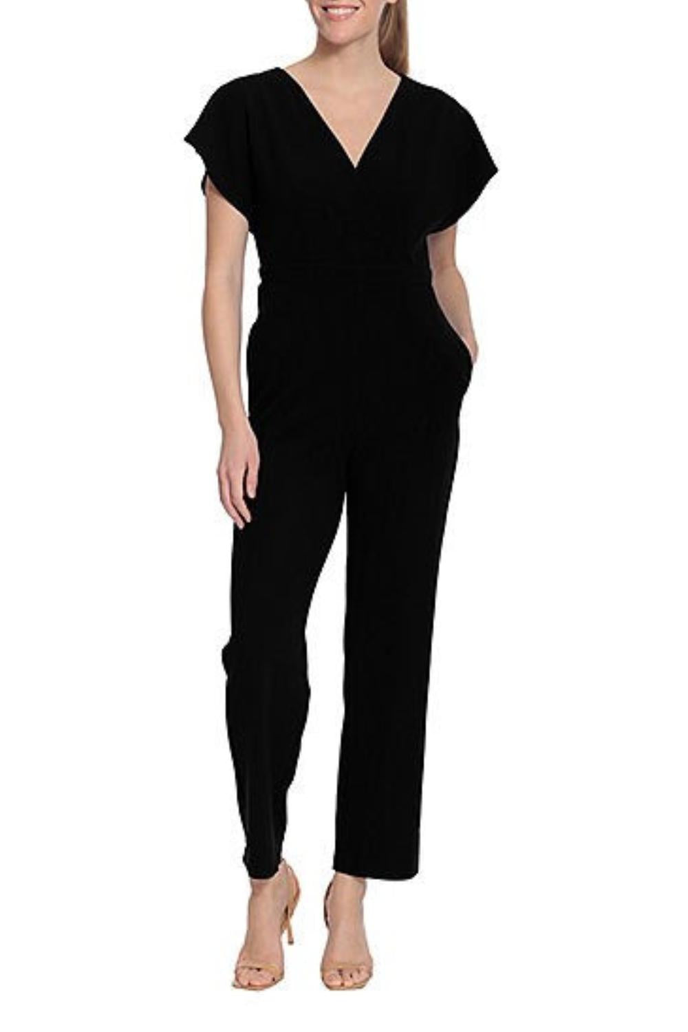 

Черный комбинезон с рукавами «летучая мышь» London Times