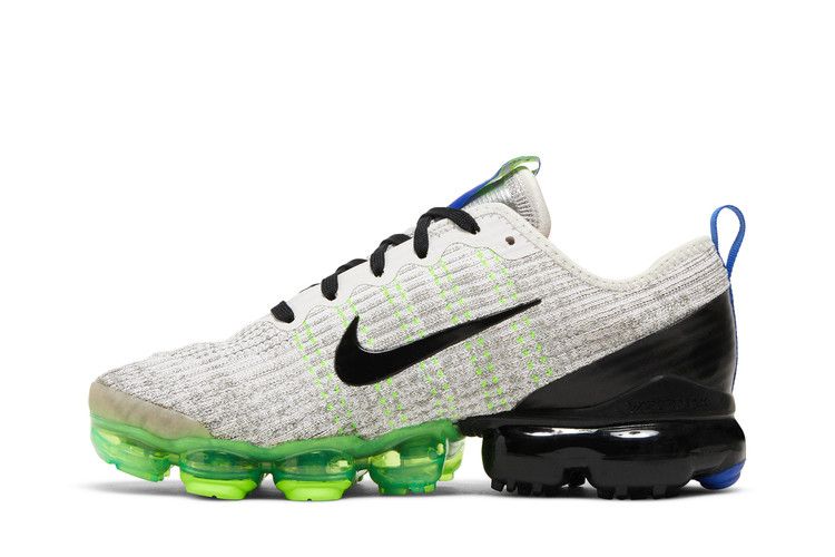 Кроссовки Nike Air VaporMax Flyknit 3 GS 'Vast Grey Stucco', серый — фото 4