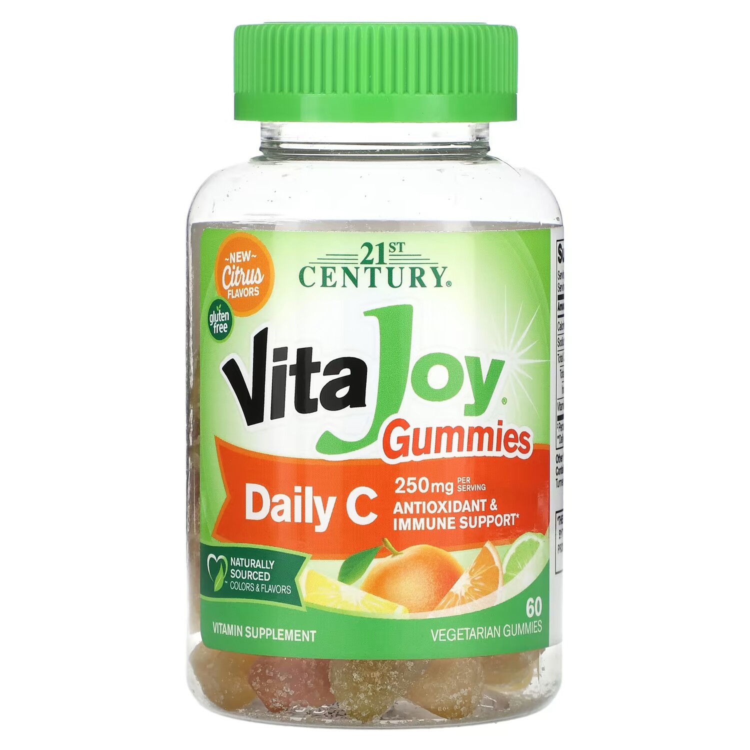 

Витаминная добавка 21st Century VitaJoy Daily C Gummies Citrus 250 мг, 60 жевательных конфет