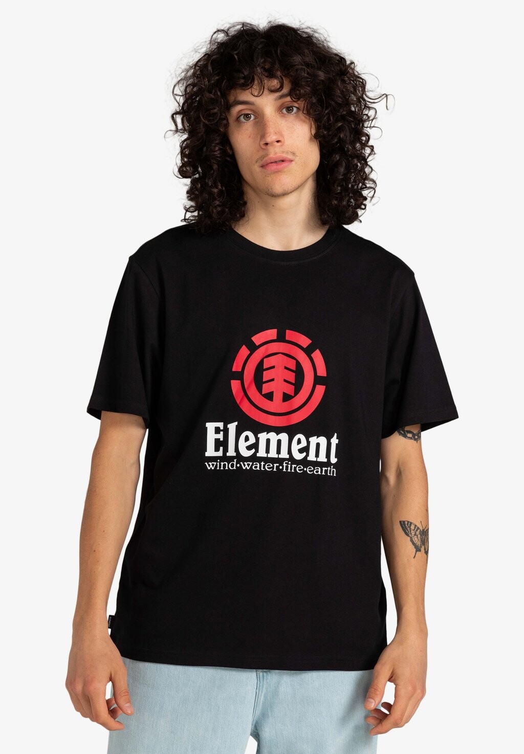 

Футболка с принтом VERTICAL Element, черный