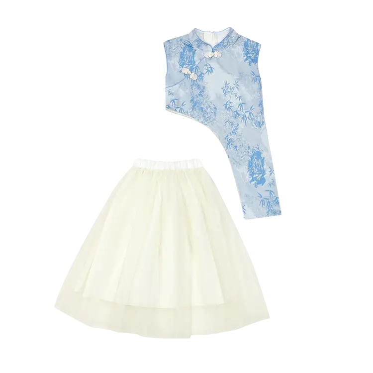 

Детский двухкомпонентный комплект с юбкой и воротником-гольф PROTECTCAMEL, girls' skirt