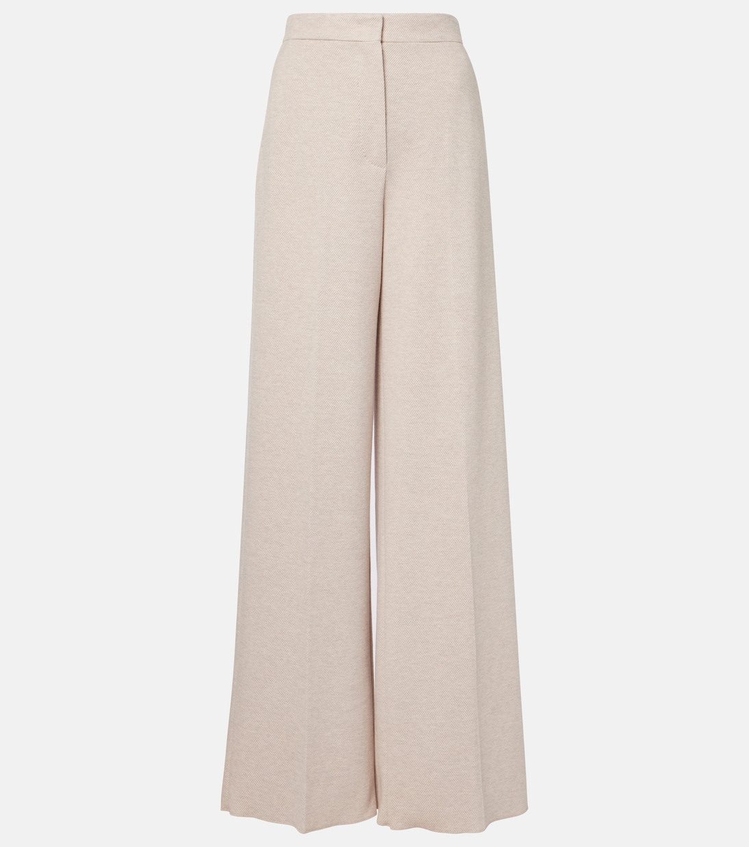 

Широкие брюки из корейского хлопкового и шерстяного джерси Max Mara, Cacha Chiaro
