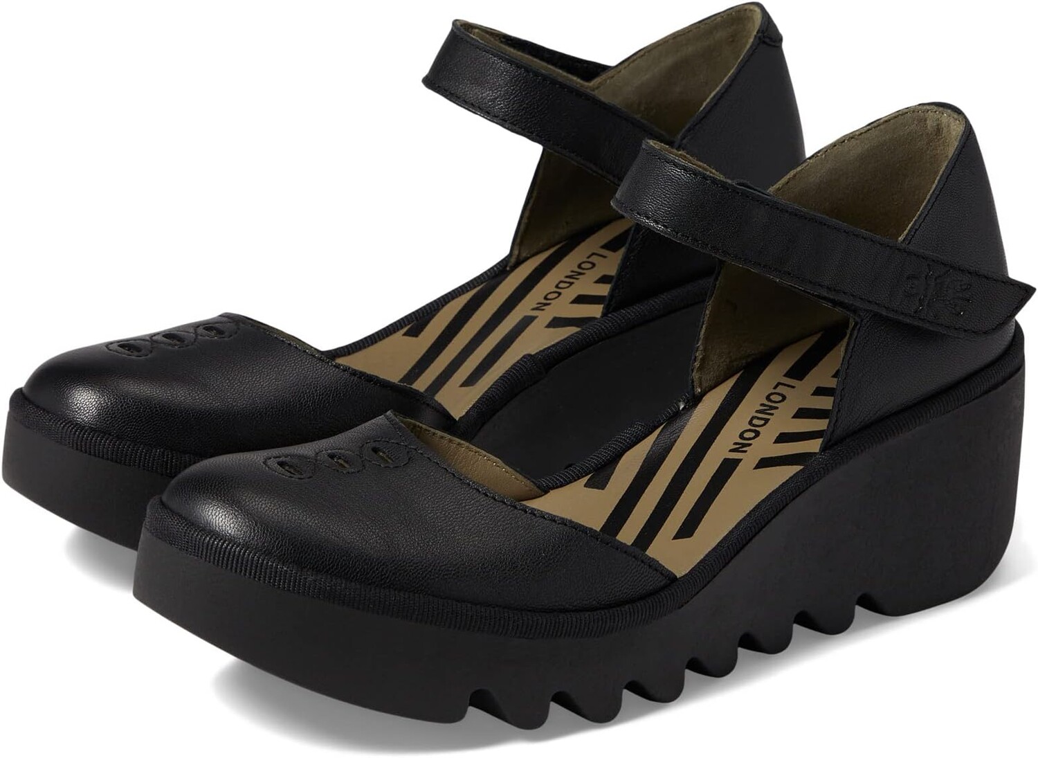 

Туфли на танкетке BISO305FLY FLY LONDON, цвет Black Ceralin