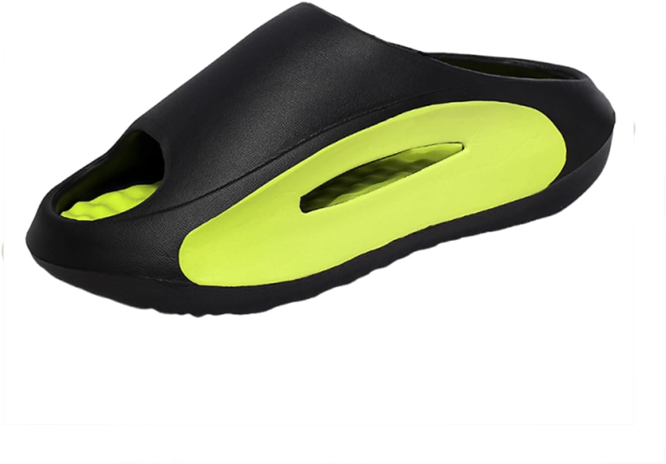 

LNERIP Унисекс Шлепацы, супер мягкие, противоскользящие, с подушечками, для женщин и мужчин, с толстой подошвой, летние шлепанцы на платформе, повседневные пляжные сандалии, зеленый