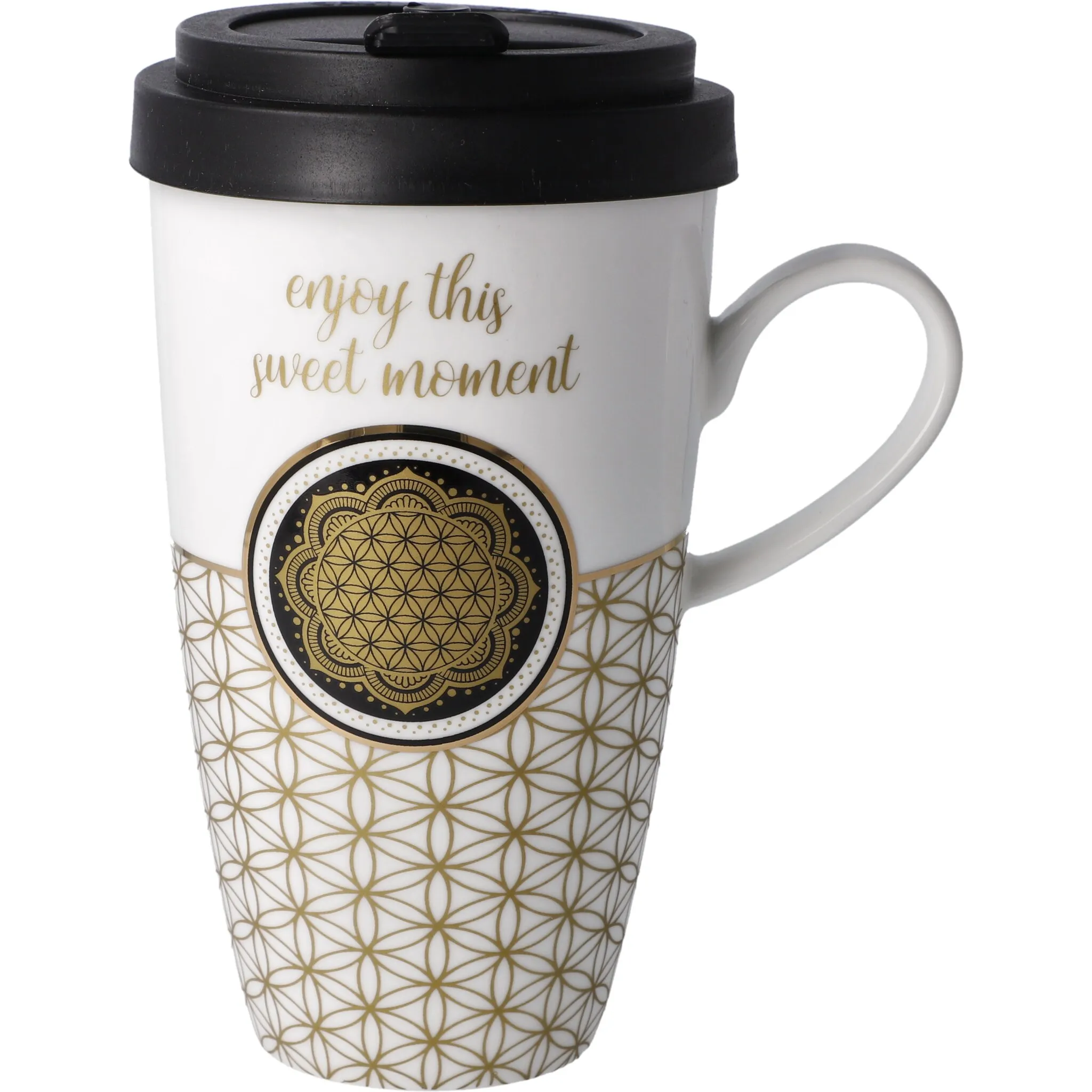 

Чашка Goebel для кофе с собой "Лотос - "Цветок Жизни белый"", (2 шт.), со съемной крышкой, 500 мл