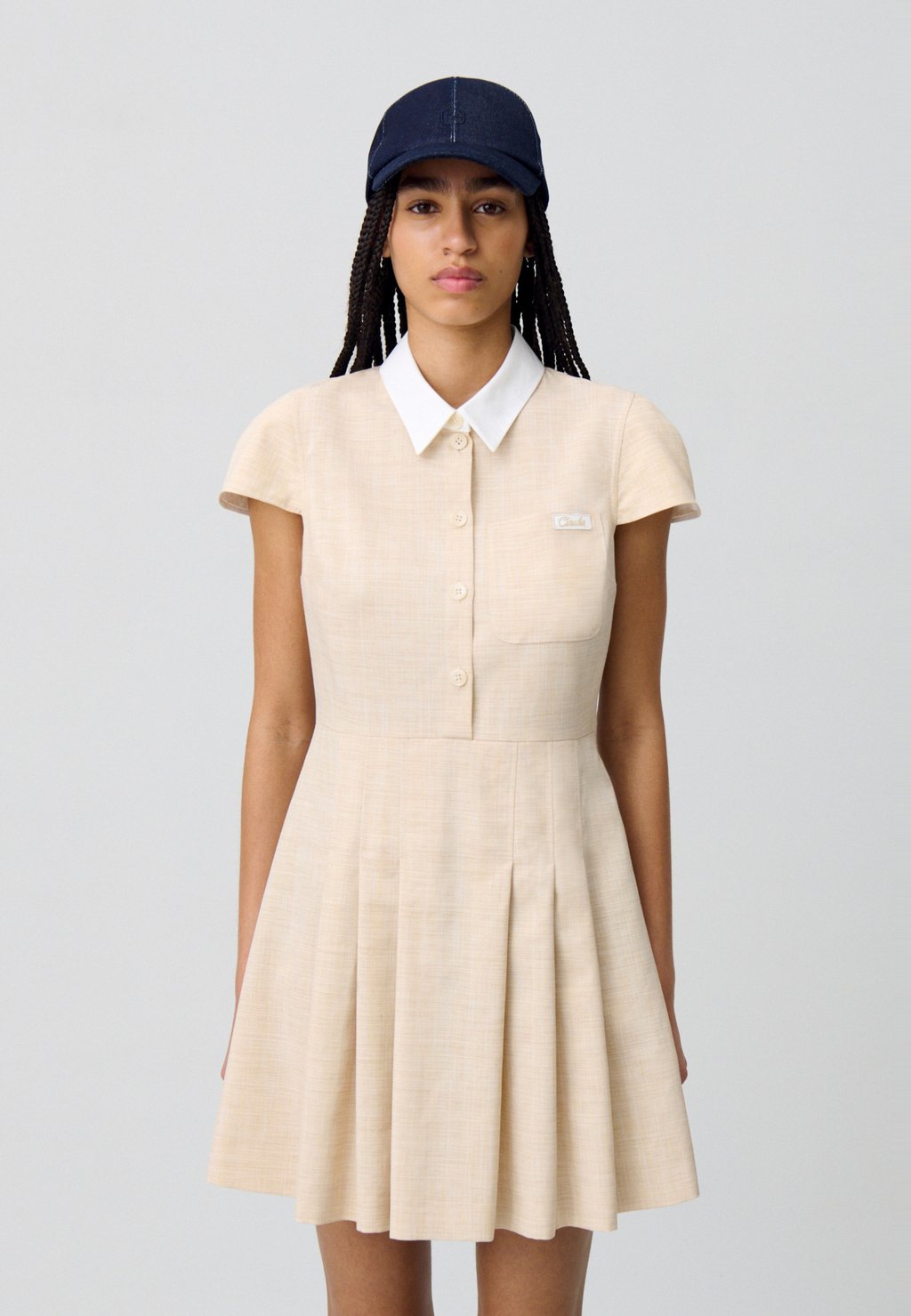 

Платье-рубашка RIBAMBELLE Claudie Pierlot, цвет Beige Clair