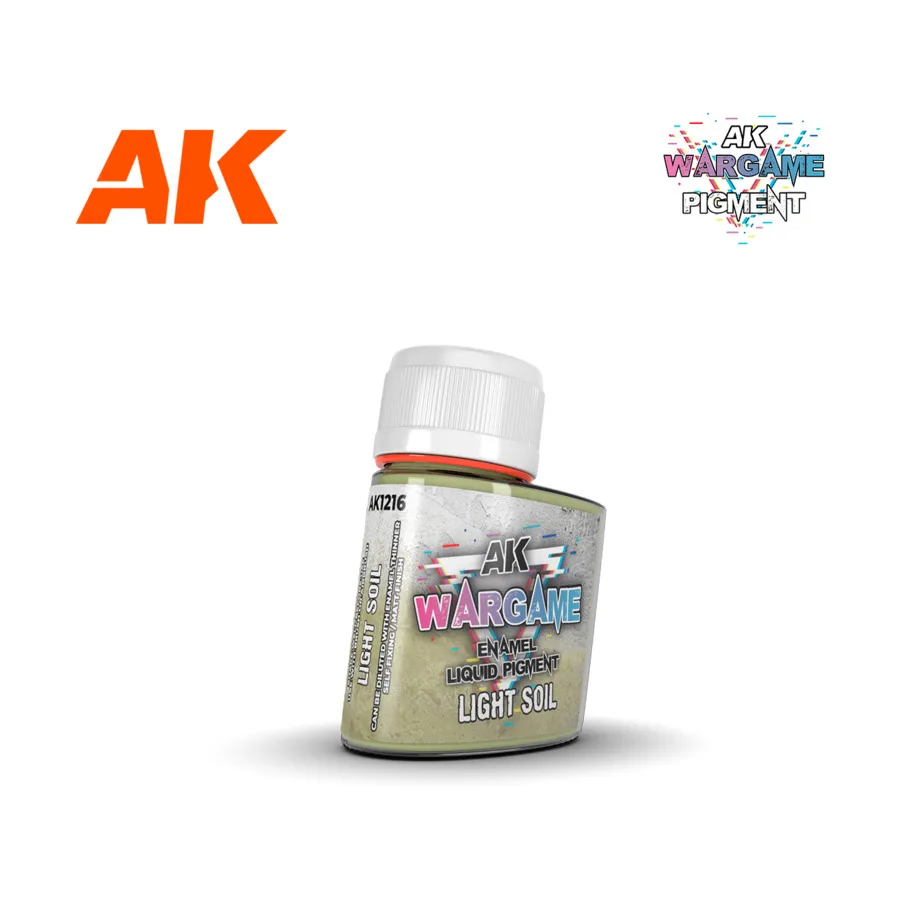 

Эмаль Жидкий Пигмент - Легкая Грунтовка, AK Wargame Battle Grounds - Diorama Terrains & Enamel Liquid Pigments