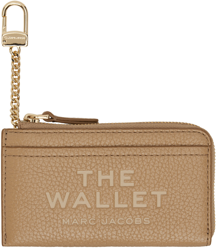 

Бежевый кошелек 'The Leather Top Zip Multi' Marc Jacobs