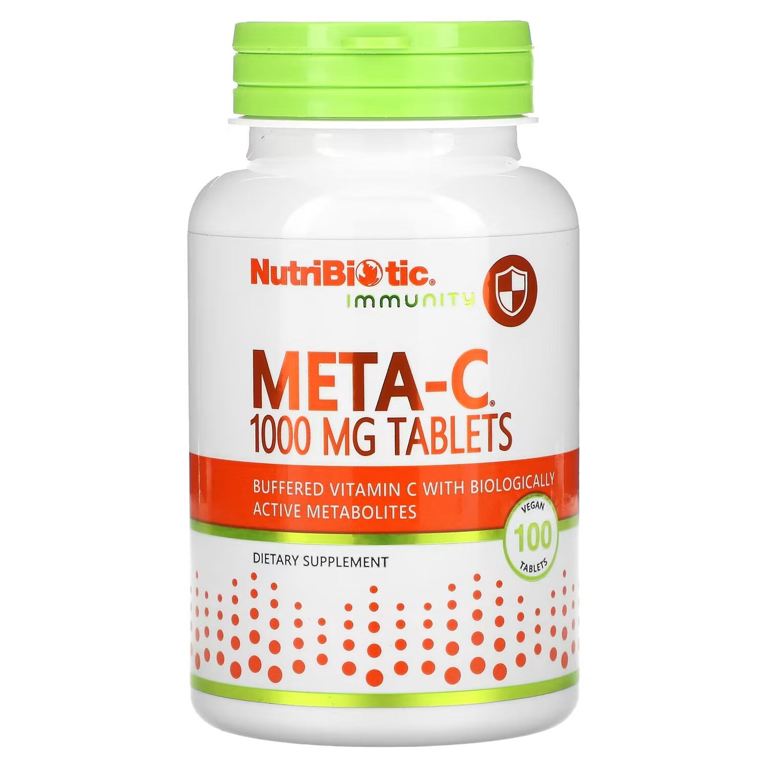 

Добавка NutriBiotic Immunity Meta-C 1000 мг, 100 веганских таблеток