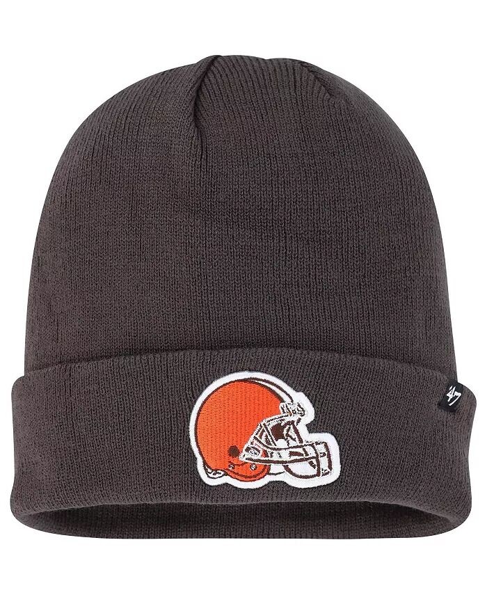 

Мужская шапка-манжета Cleveland Browns Secondary темно-серого цвета '47 Brand
