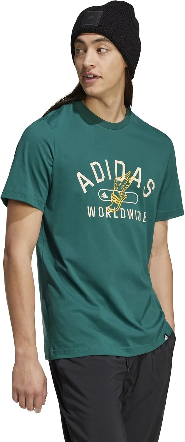 adidas мужская футболка с принтом collegiate — фото 2