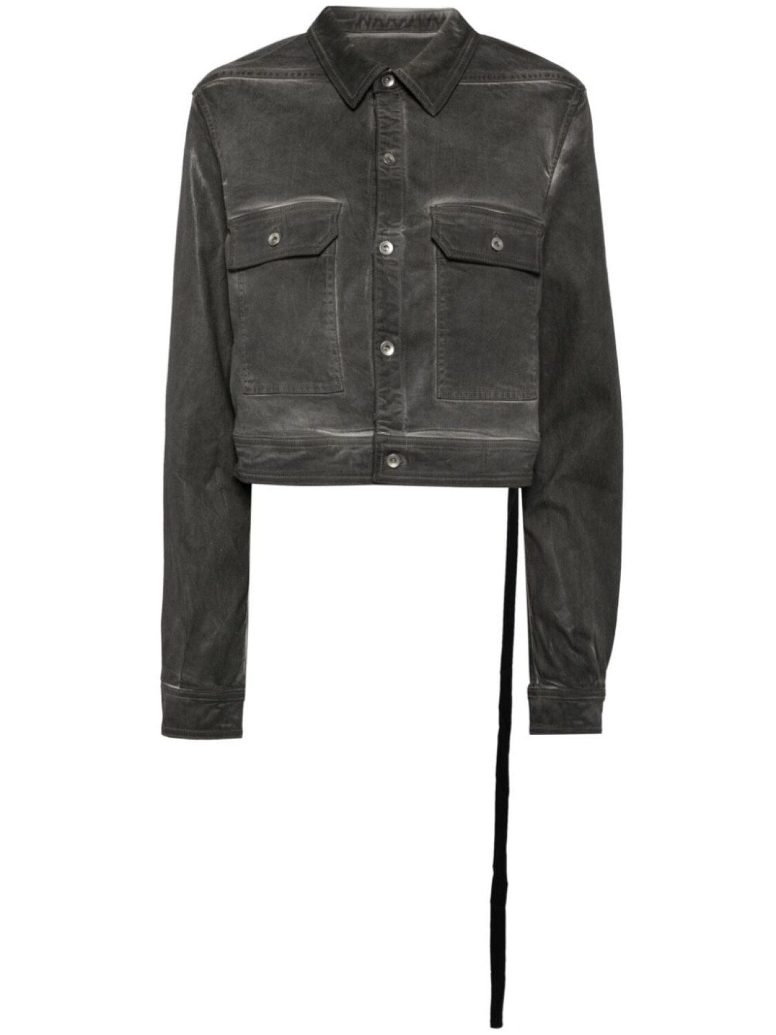 

Rick Owens DRKSHDW джинсовая куртка с рукавами кап, серый