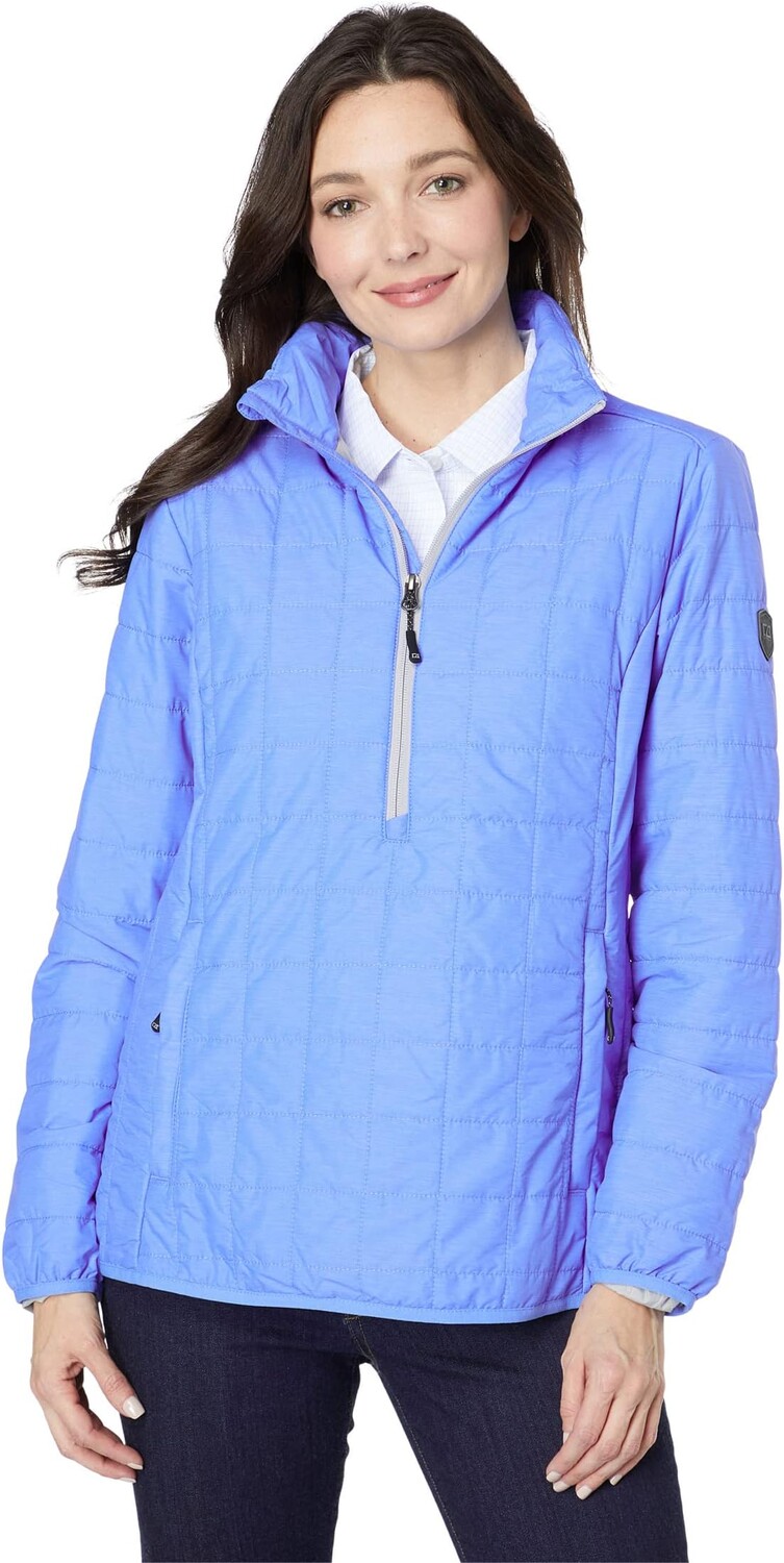 

Куртка Rainier Primaloft 1/2 Zip Popover Cutter & Buck, цвет Blue Melange