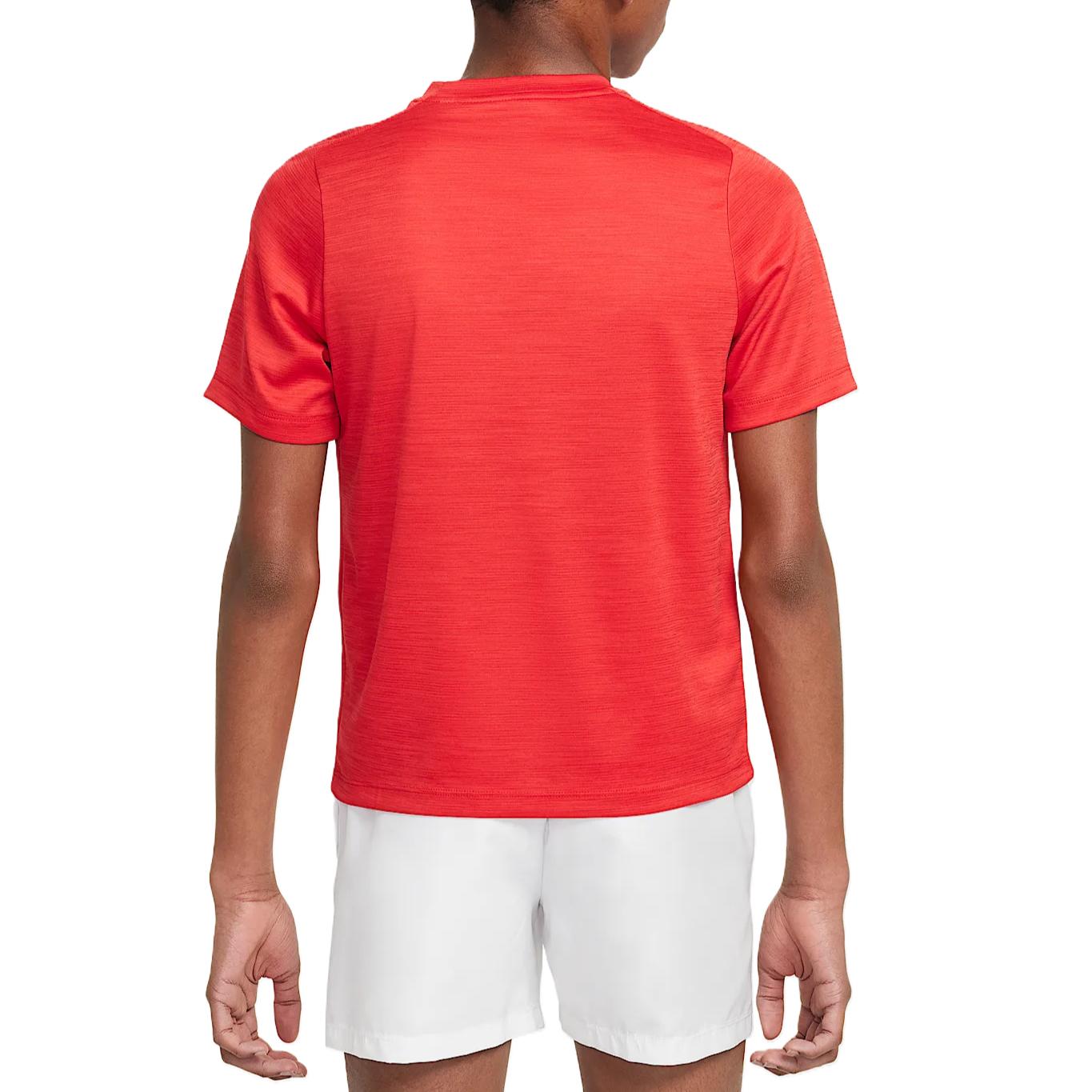 Nike Футболка dri fit ss25 university red/university red/white kids' — фото 4