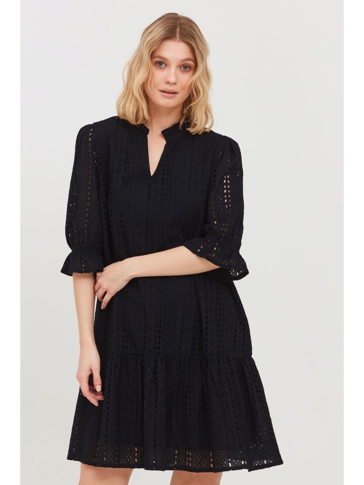 

Короткое платье b.young Blusenkleid BYGALLAN DRESS - 20809987 lockeres Sommerkleid, цвет black denim