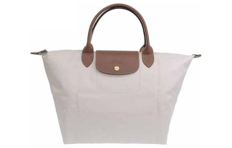 

LONGCHAMP Сумка Le Pliage из холста с кожаными вставками, Beige