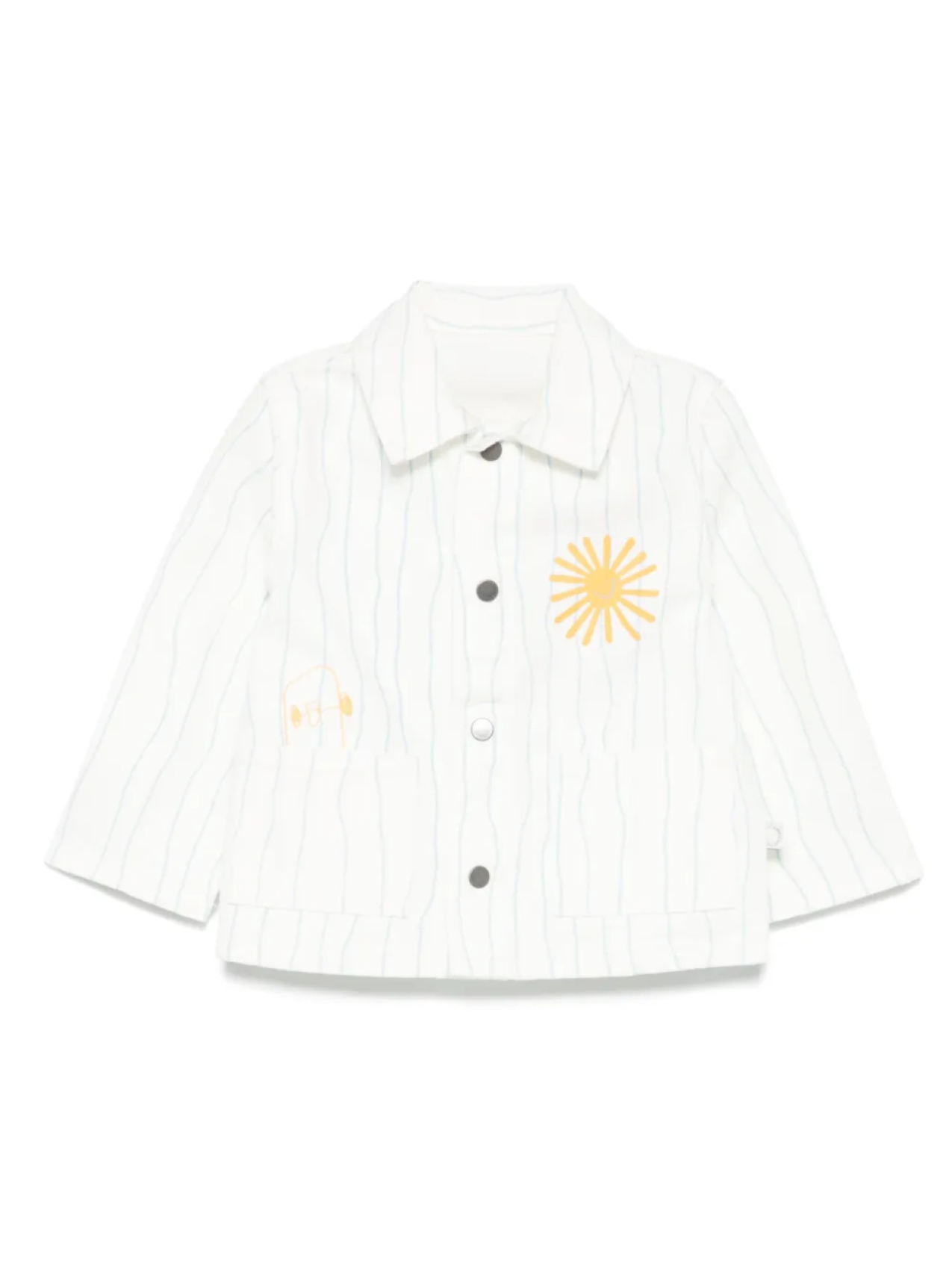 

Stella McCartney Kids куртка в полоску, белый