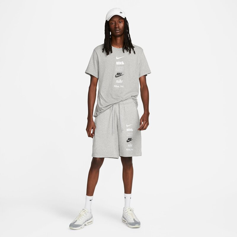 Shirt m nsw tee club+ hdy pk4 Nike, серый — фото 3
