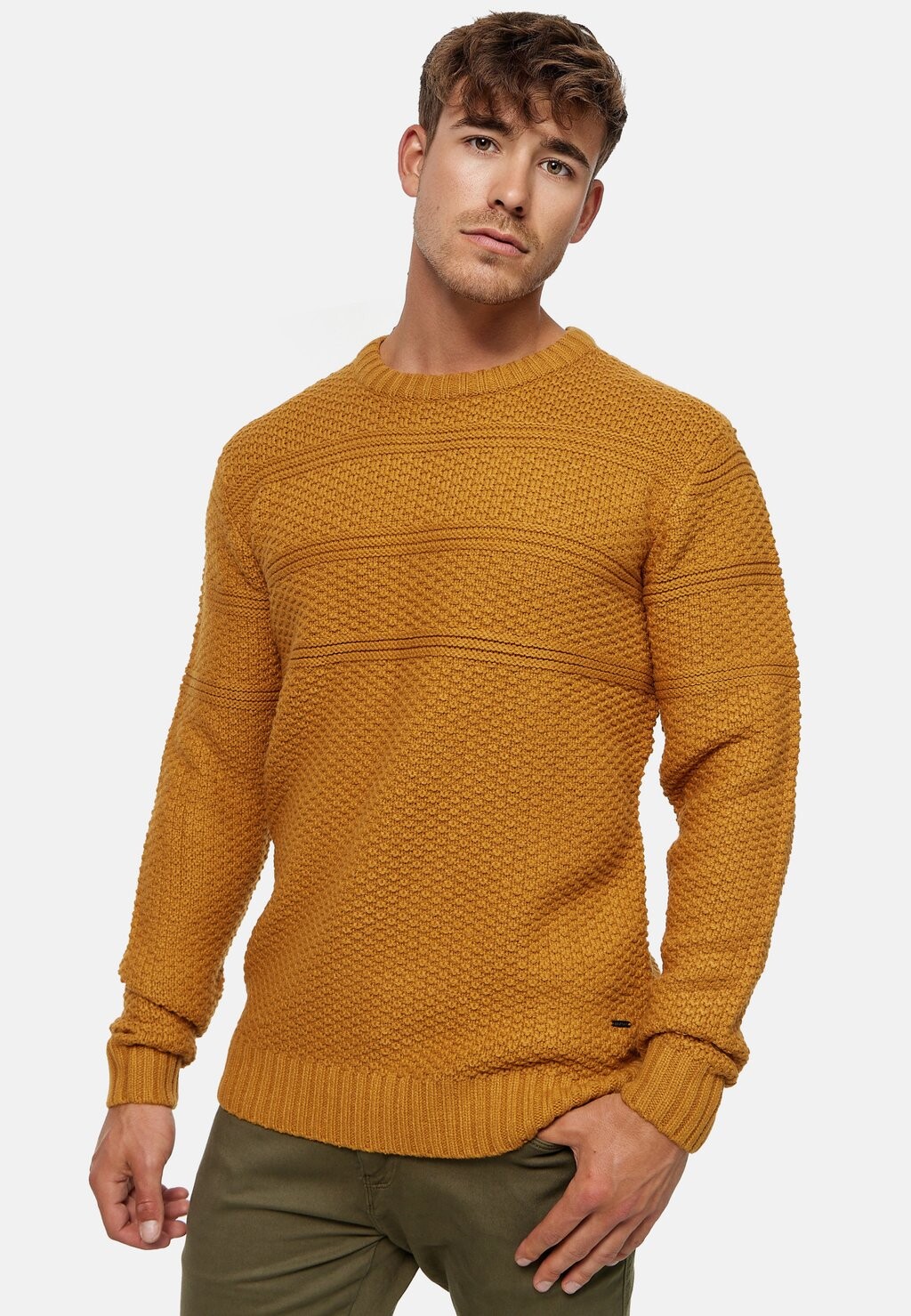 

Вязаный свитер MIREK INDICODE JEANS, цвет cathay spice