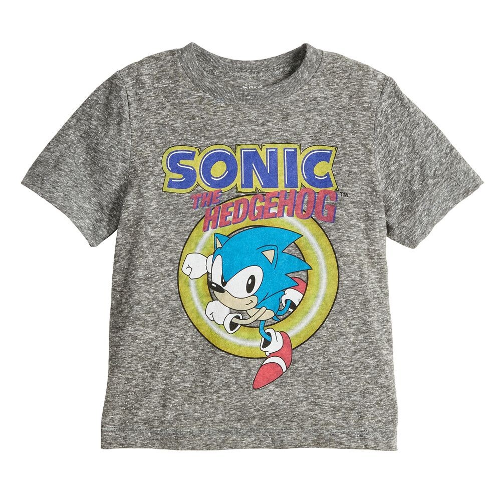

Футболка Jumping Beans Sonic Coin Beast для малышей и малышей, серый