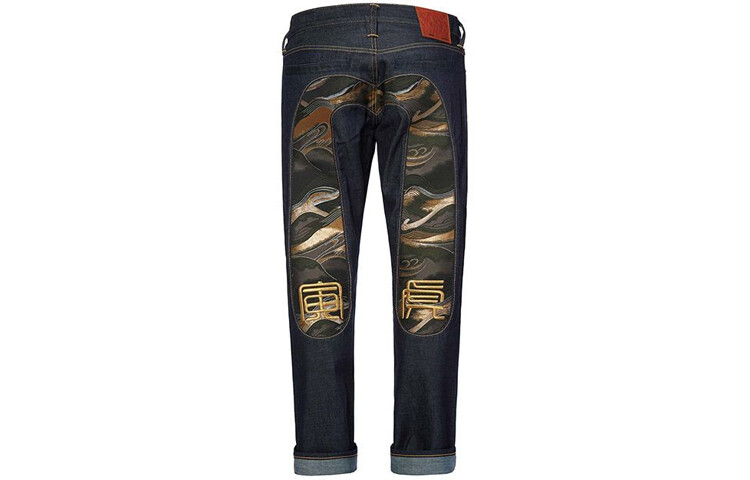 

Джинсы мужские деним синие Evisu, синий