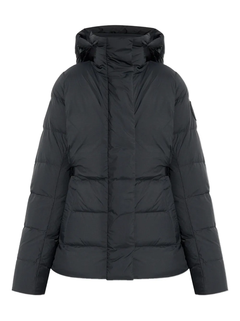 

Стеганый пуховик с капюшоном Canada Goose, черный