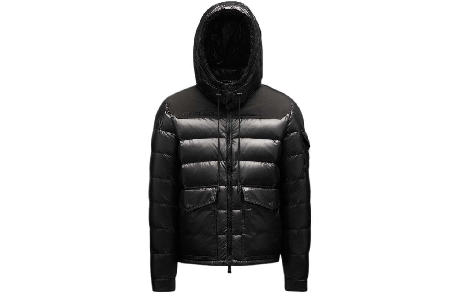

Пуховик мужской черный Moncler