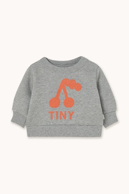 

Хлопковая толстовка для малышей CHERRY GRAPHIC BABY SWEATSHIRT Tinycottons, серый