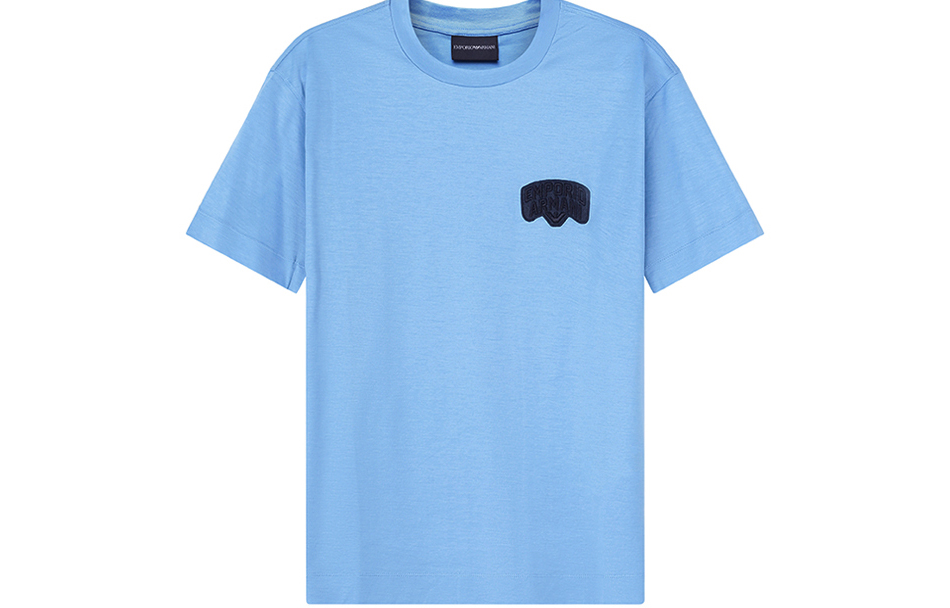 

Футболка мужская небесно-голубая EMPORIO ARMANI