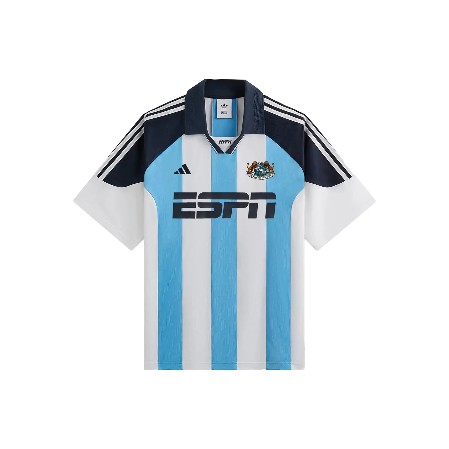 

Футболка Kith X Adidas Football Espn Jersey Adidas Originals, белый/синий
